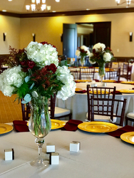 Hydrangea Table Arrangement Flower Power, Florist Davenport FL